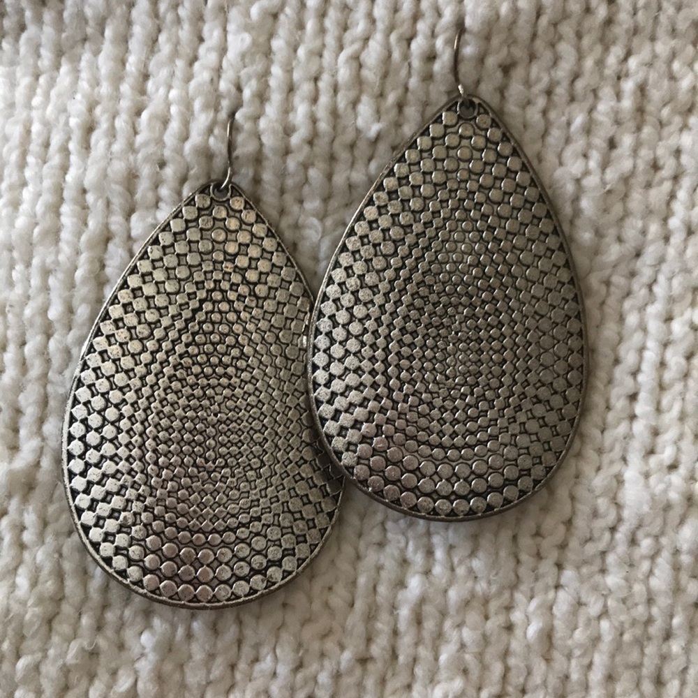 Silver dangle earrings